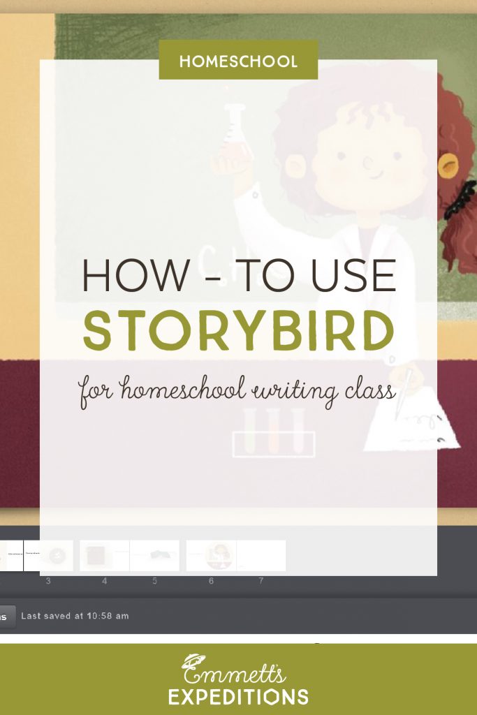 how-to use storybird for homeschool writing class