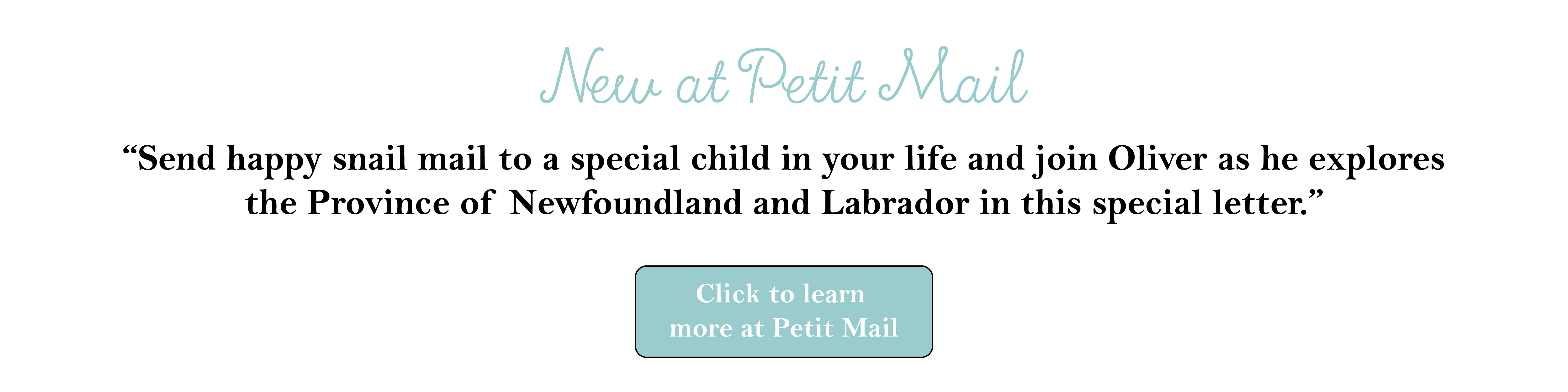 Learn About Newfoundland and Labrador via Snail Mail for Kids